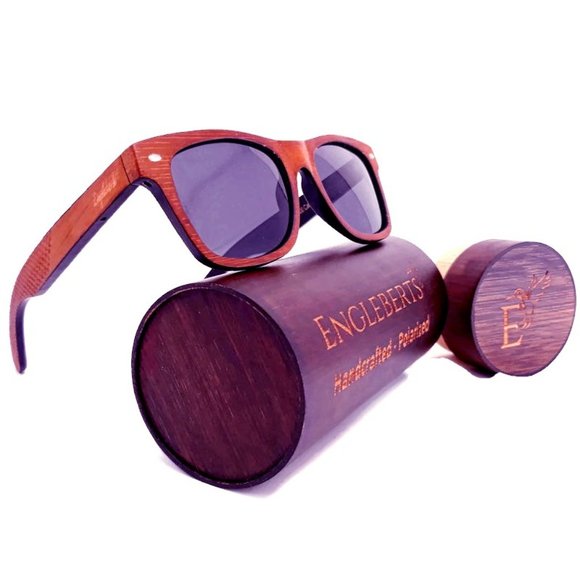 Red Stripe Two Tone Sunglasses Polarized